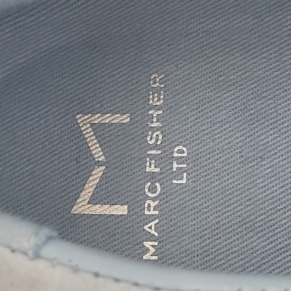 Marc Fisher Calia Light Blue Woven Leather Slip On Sneakers Size 7 - Picture 8 of 14